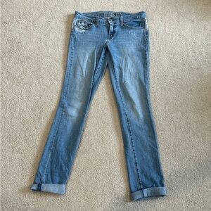 Gap premium skinny blue jeans